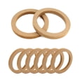 thumbnail image 1 of Anillos espaciadores de altavoz QWORK de madera de 6.5 pulgadas para altavoz de coche, 1 of 8