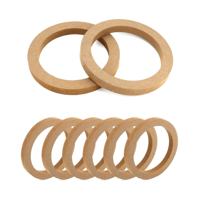 Anillos espaciadores de altavoz QWORK de madera de 6.5 pulgadas para altavoz de coche