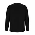 thumbnail image 3 of Waffle Knit Crewneck Sweatshirt Men Casual Basic T-Shirt Long John Big and Tall Thermal Shirts Pullover Sweaters, 3 of 5