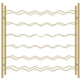 thumbnail image 2 of vidaXL Wine Rack for 36 Bottles Gold Metal, 2 of 5