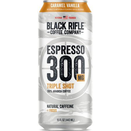 Black Rifle Coffee Company Iced Espresso Triple Shot  Caramel Vanilla  15oz  Can