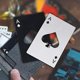 thumbnail image 2 of Bottle Opener Credit Card Size Pocket Opener Portable Stainless Steel Can Opener (2 Pack Black & Silver), 2 of 4