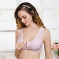 thumbnail image 5 of Women Button Front Closure Feeding Nursing Bra Maternity Breastfeeding Bras, 5 of 6