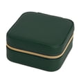 thumbnail image 1 of Estuche organizador de joyas Sunnimix Mini Estuche de viaje con cremallera Verde, 1 of 8