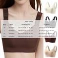 thumbnail image 5 of HBGVBA Womens Comfortable Bras V Neck Wide Strap Solid Color Wireless Everyday Support Bra, 5 of 5