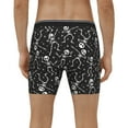 thumbnail image 4 of Cauagu Retro Skeleton Dancing On Halloween Party Print Men's Boxer Briefs, Funny & Cute Underwear Elastic Waistband Briefs Ideal Gift for Men,1-Pack, 4 of 7