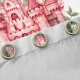 thumbnail image 4 of Manfei Princess Castle Curtains Pack of 2 (42x84 Each),Fairy Tale Theme Curtains Blackout,Romantic Flower Pink White Bedroom Curtains For Gir Kids,Ultra Soft Home Decor, 4 of 6