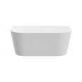 thumbnail image 5 of A&E Bath and Shower Stony Plain 59" Plastic Bathtub w/ Adjustable Feet in White, 5 of 8