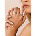 thumbnail image 4 of Suplight 925 Sterling Silver Eternity Rings Cubic Zirconia Simulated Diamond Stackable Wedding Engagement Bands for Women, 4 of 9