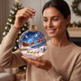 thumbnail image 6 of Glowing Christmas Story Ornament, Light-Up Mini Holiday Scene with Warm LED Light, Festive Keepsake Gift for Home Christmas Party Decoration, 6 of 7