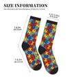thumbnail image 3 of Unisex Autism Awareness Puzzles Novelty Ankle Socks Colorful ComfortSoft Lightweight Sports Athletic Socks, 3 of 7