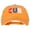 Orange, variant on Cuba CUB Flag Embroidered Washed Cotton Twill Cap - Royal OSFM