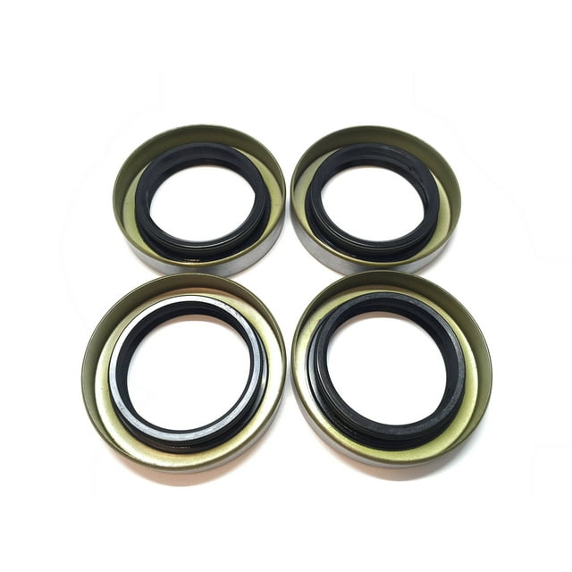 (Paquete de 4) WPS Sellos de grasa para eje de remolque de doble labio 1.68'' X 2.56'' X 0.500'' WPS 168255TB para rodamientos de rueda de remolque L68149 de 1 3/8''