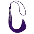 thumbnail image 3 of Endea Graduation Purple Graduation Tassel with Silver Stacked Date Drop, 3 of 6