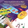 thumbnail image 5 of Adjustable Volume Musical Play Mat - Piano Keyboard & Drum Mat with 2 Sticks, Learning Toy for Babies, Toddlers, Kids - Ideal Birthday Gift, 5 of 6