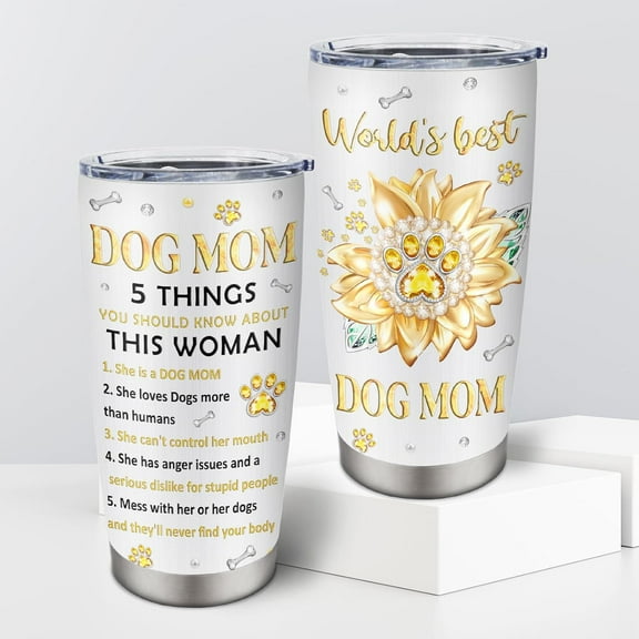 Dog Mom Gifts, Dog Lovers Gifts for Women, Dog Mom Gifts for Women, Gifts for Dog Lovers, Best Gifts for Dog Moms, Gifts for Dog Lovers Women, Dog Owner Gifts, Dog Mom Tumbler 20oz 1pc