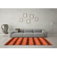 thumbnail image 3 of Ahgly Company Indoor Rectangle Abstract Orange Modern Area Rugs, 3' x 5', 3 of 4