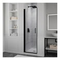 thumbnail image 2 of ANZZI Semi-Frameless Hinged Shower Glass Door Lancer Series 24 x 72 in. Matte Black, 2 of 8