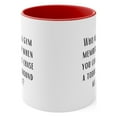 thumbnail image 2 of New Mom Gifts Two-Tone 11oz Mug "Who needs a gym membership when you can, 2 of 4