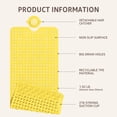 thumbnail image 5 of OTHWAY Non-Slip Bath Mat for Tub with Hair Catcher, 39"x17" Long Shower Mat, Large Drain Holes, Machine Washable Gripper Tub Mat (Yellow), 5 of 11