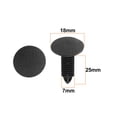 thumbnail image 2 of Unique Bargains 20 Pcs Black Plastic Door Trim Panel Hood Fastener Clip for 7mm Hole, 2 of 2