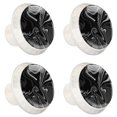 thumbnail image 2 of 4 Pcs Abstract Knobs for Kitchen Cabinet Cupboard Dresser Bookcase Drawer Pulls Handles Round Home Decor, 2 of 8