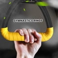 thumbnail image 2 of 2Pcs Gymnastic Ring Portable Gymnastic Ring Gym Shoulder Strength Home Fitness Training Equipment-1M, 2 of 8