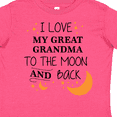 thumbnail image 4 of Inktastic I Love My Great Grandma to the Moon and Back Boys or Girls Toddler T-Shirt, 4 of 5