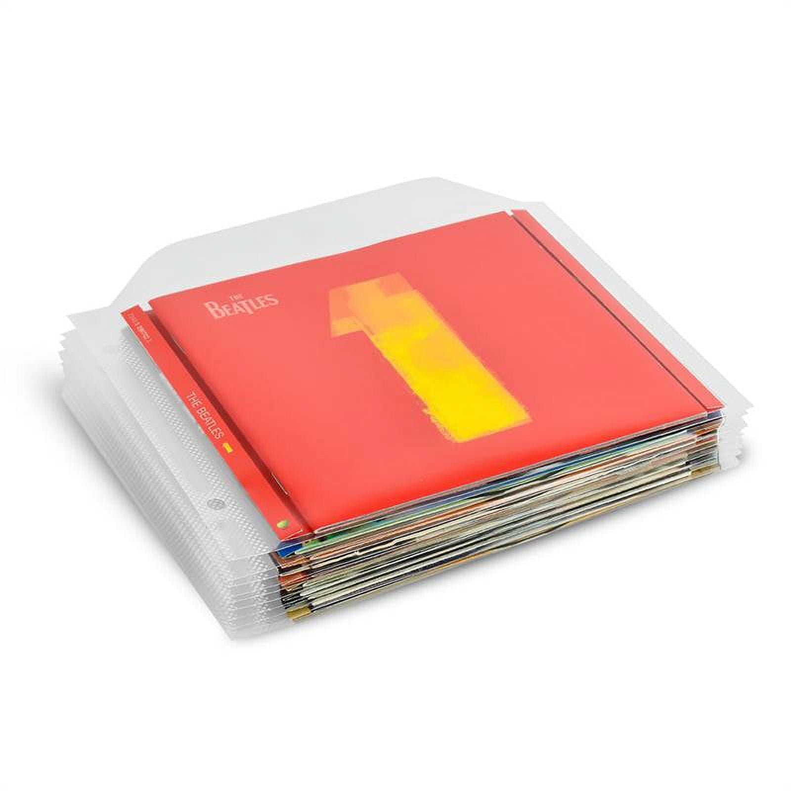 Tarifold CD Storage Bundle Pack - 100 Transparent CD Protective Sleeves, 4 Black CD 2-Ring Binders (10267)
