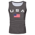 thumbnail image 4 of Gibobby Men's Muscle Tank Sleeveless Tee Workout Gym Crewneck Midweight Sleeveless shirts for men(XXXXL,Grey), 4 of 4