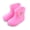 Pink, variant on Toddler Rain Boots Lightweight Rubber Wterproof Shoes with Pull-on Handles for Kids Plain and Graphic Print Ankle Rain Boots Fun Patterns Rain Boots Kids