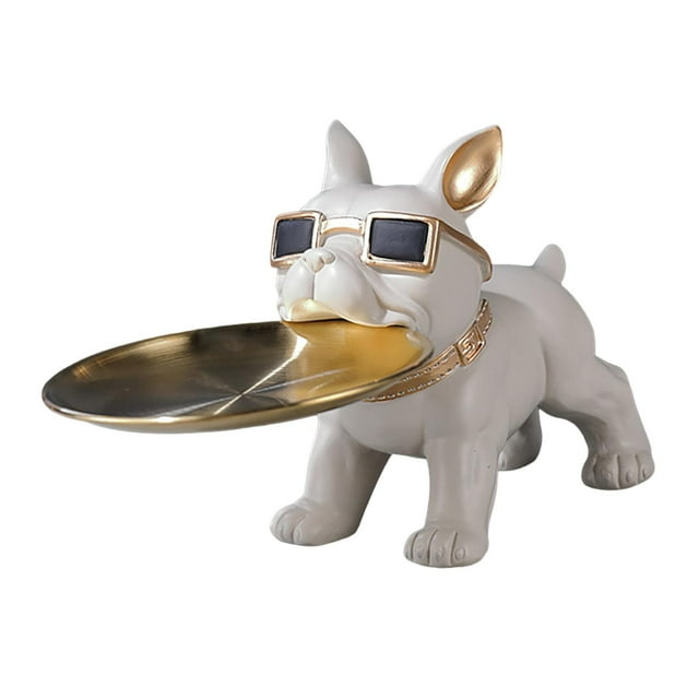 jifeng Statue Mignon Art Moderne Bonbon Bol pour Armoire Table à Manger Étagère Blanc