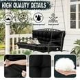 thumbnail image 4 of Replacement Cushions for Outdoor Swing, Swing Replacement Cushions Thicken 4" with Backrest, Waterproof Bench Cushions for Patio Furniture Porch Swing Cushions (Black), 4 of 6