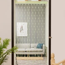 1X Door Curtain 100X200Cm Love Heart String Curtain Window Door Divider Sheer Curtain Valance Curtain