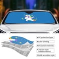 thumbnail image 5 of Disketp Windshield Sun Shade, Car Sun Shade For Front Window Cool Unicorn Star Golden Sunshades Sun Visor Protector Blocks Uv Rays Foldable, 5 of 9