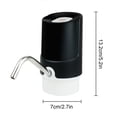 thumbnail image 3 of Dispensador eléctrico de bomba de agua | 5V 4W 1200mAh Recargable | Botón de tacto suave | Ajuste universal para botellas estándar | Fácil de instalar | Oficina en casa Uso de camping | 1 bomba, 3 of 9