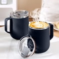thumbnail image 6 of AUNVITO 17oz 304 Stainless Steel Coffee Mug Cup, Double Wall Insulated Tumbler for Hot Cold Drinks Home Office Travel Camping, 1pc, 6 of 6