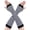 Black-white, variant on Goth Arm Warmers Emo Punk Fingerless Gloves Y2K Kawaii Arm Sleeves Halloween Costume Femboy Long Stripe Gloves