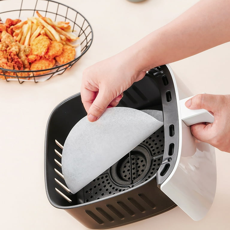 EJWQWQE 100pcs Non-stick Air-Fryer Pad Paper Household Barbecue Paper Oven  Baking Paper Steamer Paper