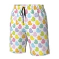 thumbnail image 4 of Logiee Colorful Rubber Duck Print Mens Swim Trunks Quick Dry Board Shorts,Breathable Hawaii Beach Shorts Swimwear Bathing Suits-3X-Large, 4 of 6