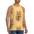 thumbnail image 2 of Haiem Men's German Shepherd Dog Print Tank Tops Summer Sleeveless Cut Off Workout T-Shirts Fitness Vest Athletic Undershirts-XX-Large, 2 of 8