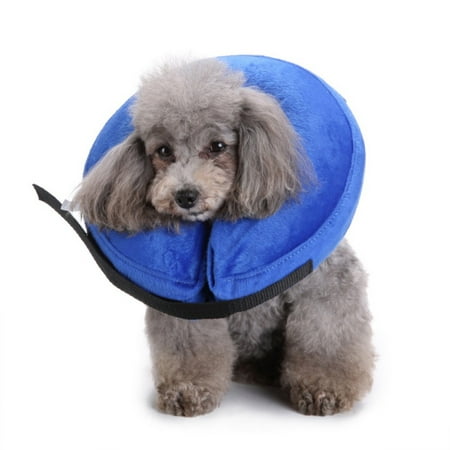 Inflatable Pet Dog Cat Collar Adjustable E-Collar Protection Head