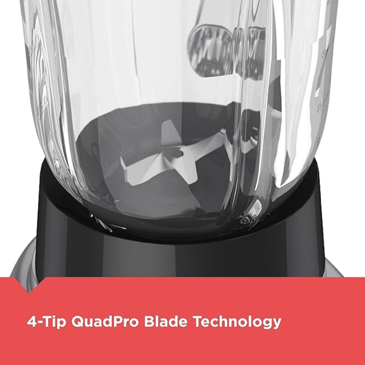 Multi-Function Blender with 6-Cup Glass Jar, 4 Speed Settings, Silver