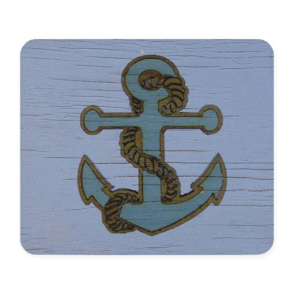 CafePress - Nautical Deck Vintage Anchor Mousepad - Non-slip Rubber Mousepad, Gaming Mouse Pad
