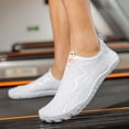 thumbnail image 6 of lnmuld Men Women Barefoot Shoes, Breathable Mesh -On Shoes for Water Yoga Fitness Color:White,Size:10, 6 of 7
