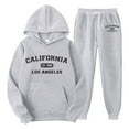 thumbnail image 3 of Men's Plus Size Long-Sleeved Letter Printed 2-Piece Sportswear Set – Casual Hoodie and Sweatpants, 3 of 3