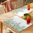 thumbnail image 4 of Iris Lavender Placemats Set of 4, Sage Green Plant Flower Non-Slip Place Mats Washable Table Mats for Kitchen Dining Table Decorations Indoor/Outdoor, 4 of 9