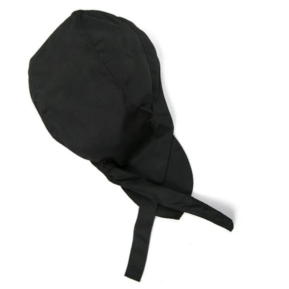 ELAYARD Black Kitchen Cap Solid Color Design Comfortable Chef Hat for Restaurant and Cooking Work