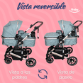 thumbnail image 4 of Carriola Reversible 4 en 1 iBaby Murano Portabebé Autoasiento Rosa Plegable verde, 4 of 9