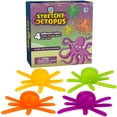 thumbnail image 1 of Pulpo Juguetes Adhesivos Para Gatear En La Pared Para Niños Paquete De 4 Caminantes Blandos Suaves Y Flexibles Escaladores Brillantes Y Coloridos Lavables Y Reutilizables Adhesividad Favores De Fiesta, 1 of 5
